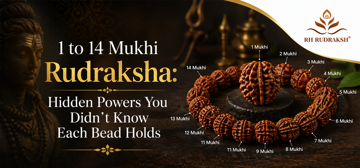 1 to 14 Mukhi Rudraksha: Hidden Powers You Didn’t Know Each Bead Holds