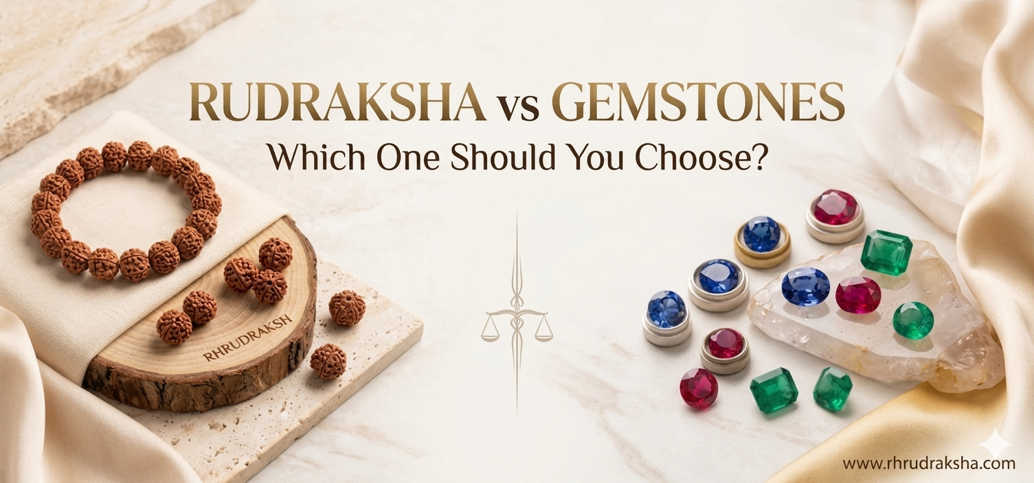 Rudraksha vs Gemstones: Which One Should You Choose?
