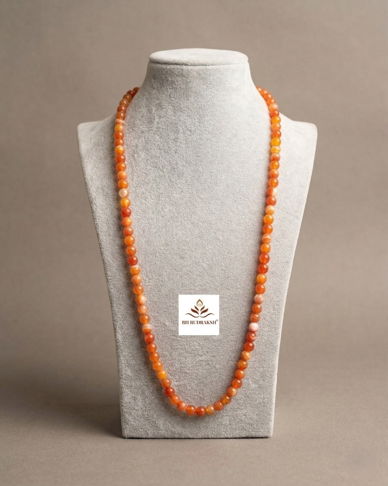 Laal Hakik Stone Mala
