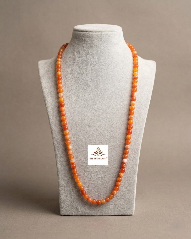 Image of Laal Hakik Stone  Mala