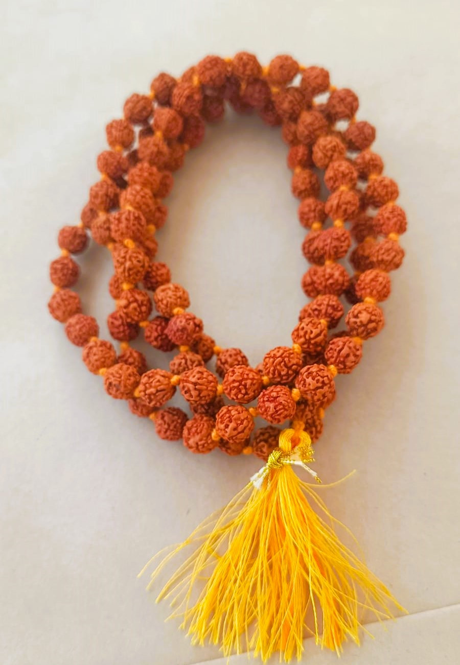5 Mukhi Rudraksh Mala - 1081 Beads  8 MM