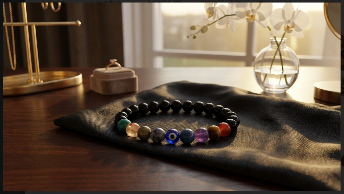 9 Chakra Stone Bracelet