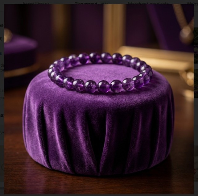 Amethyst Stone  Bracelet