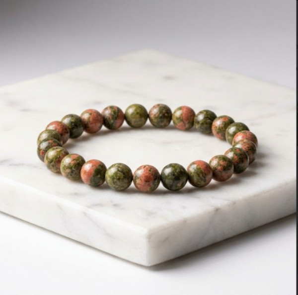 Image of Unakite Stone Bracelet
