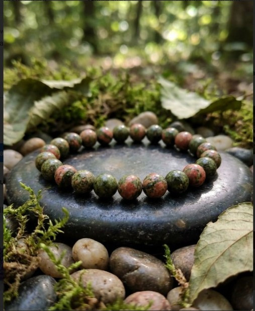 Unakite Stone Bracelet