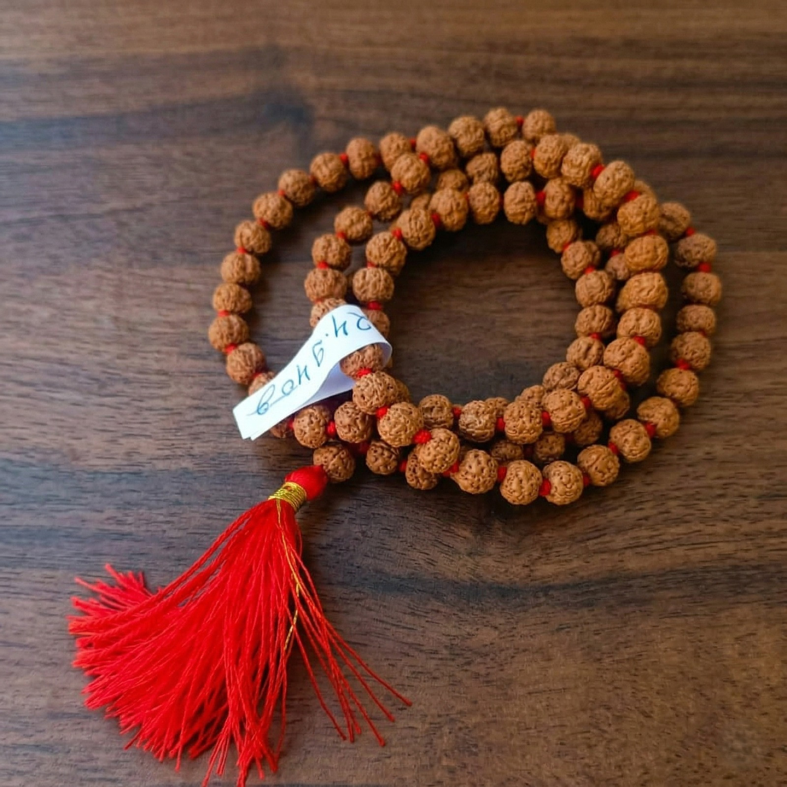 5 Mukhi Pathri Dana Rudraksh Mala 8 MM - 1081 Beads