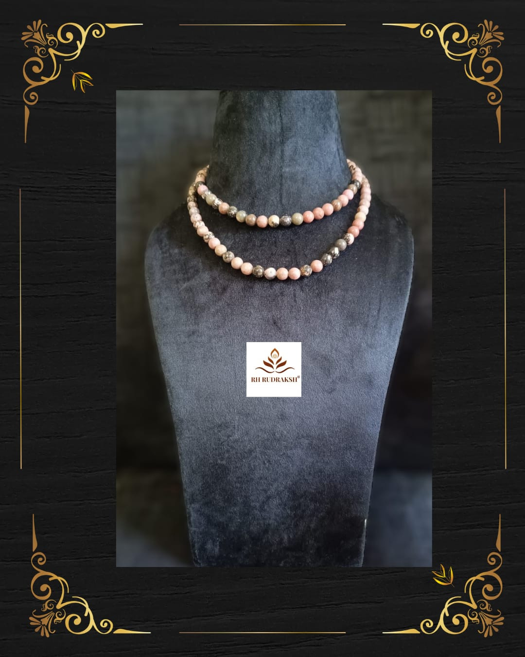 Rhodonite Stone Mala