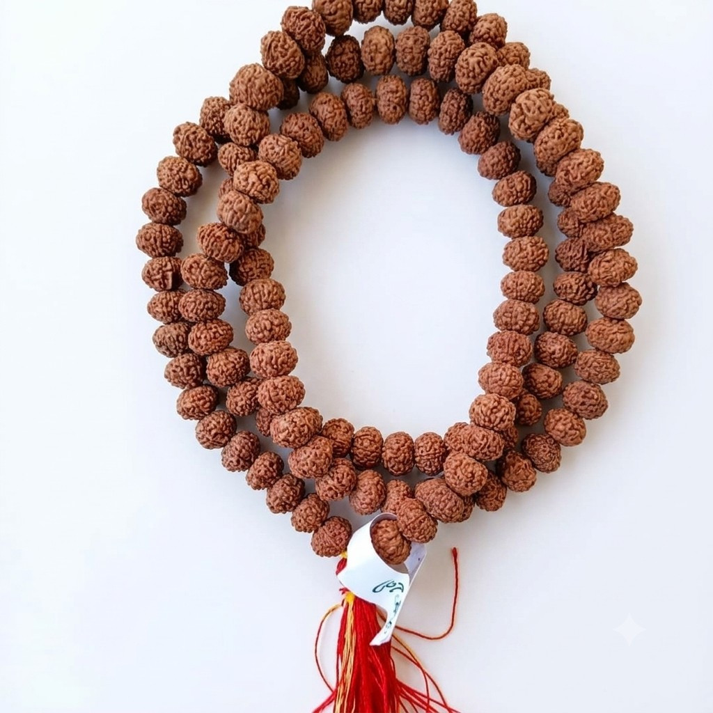 9 Mukhi Rudraksh Mala 10MM