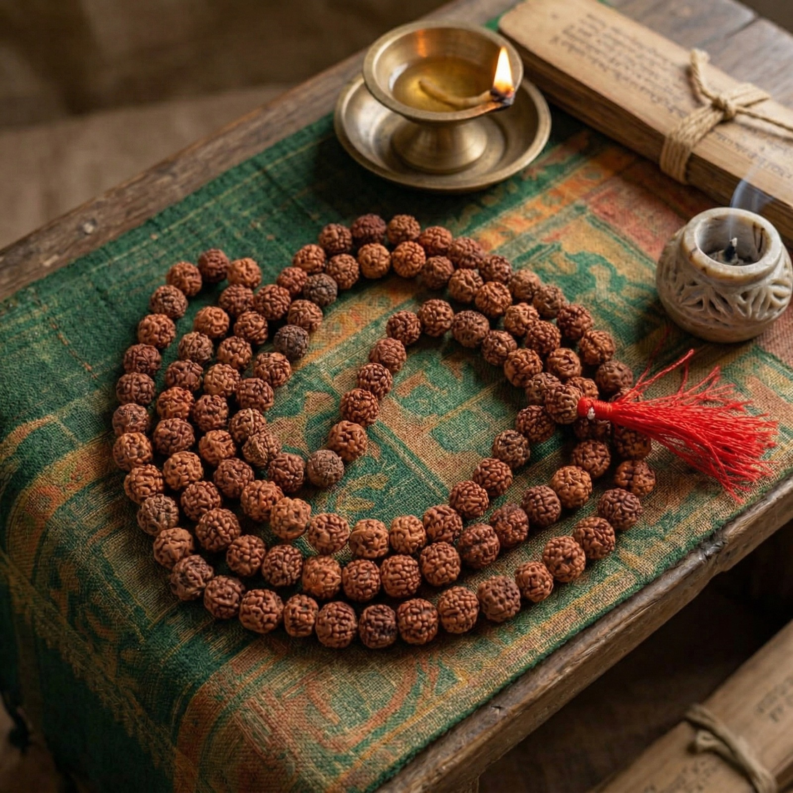 6  Mukhi Rudraksh Mala 10MM