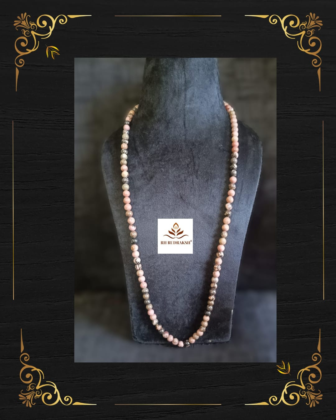 Rhodonite Stone Mala