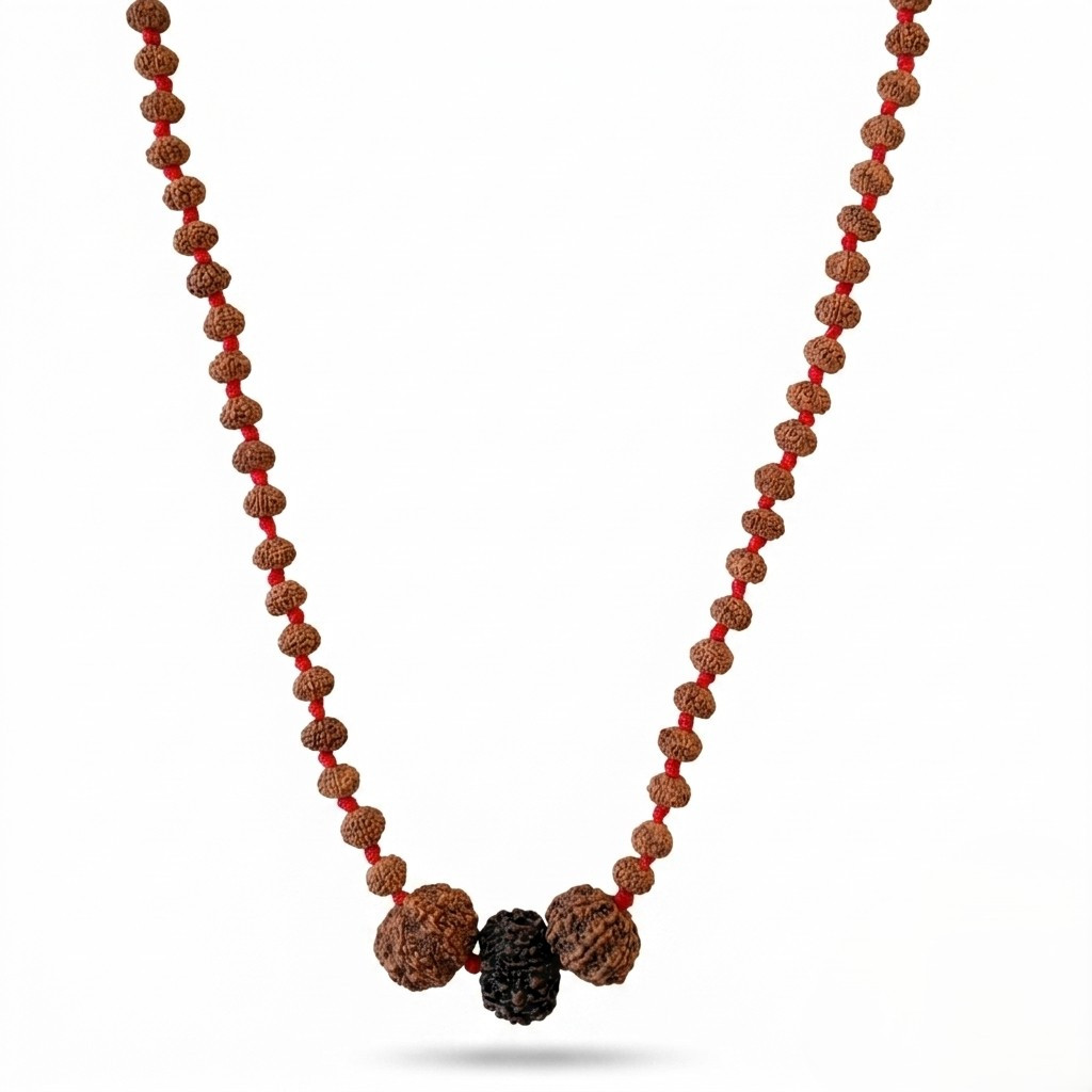 10 Mukhi Rudraksh Mala with 10 Mukhi Nepali Rudraksh Beads