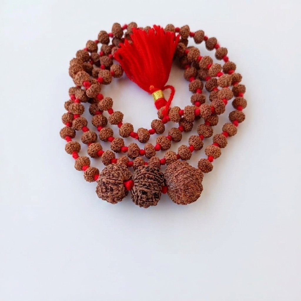 10 Mukhi Rudraksh Mala with 10 Mukhi Nepali Rudraksh Beads