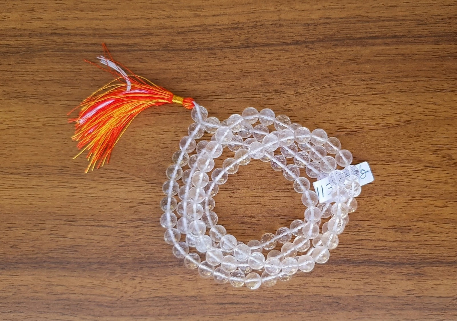 Sphatik Mala Round Beads- Diamond Cut - 9MM Approx 1081 Beads