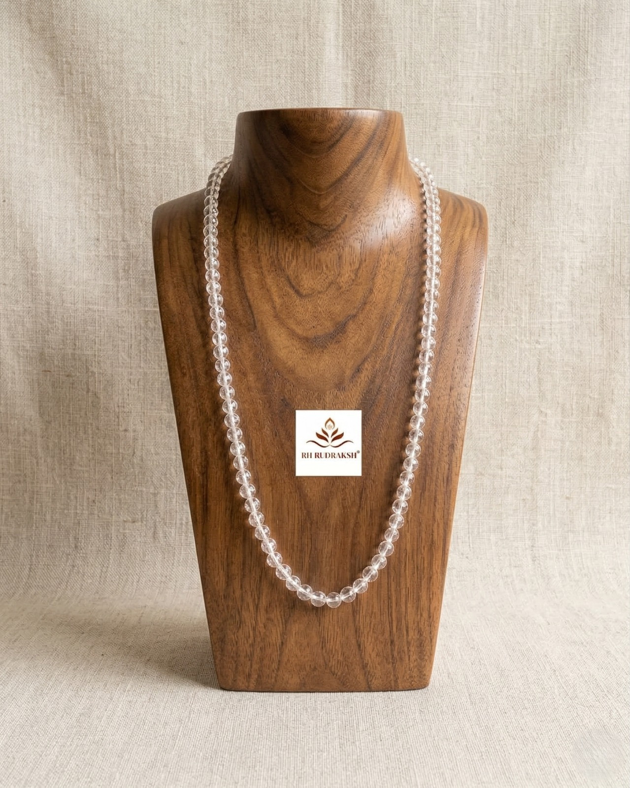 Sphatik Mala Round Beads- Diamond Cut - 9MM Approx 1081 Beads