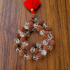 7 Mukhi Nepali Rudraksh + Sphatik Mala (54+1 Bead)(14 - 14.5 MM Approx)
