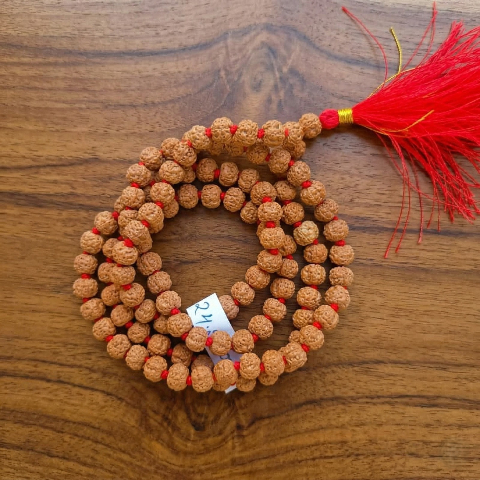 5 Mukhi Pathri Dana Rudraksh Mala 8 MM - 1081 Beads