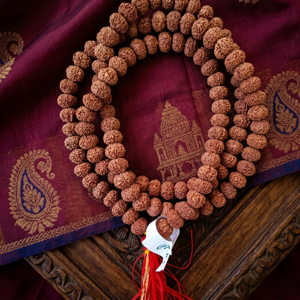 Image of 9 Mukhi Rudraksh Mala 10MM