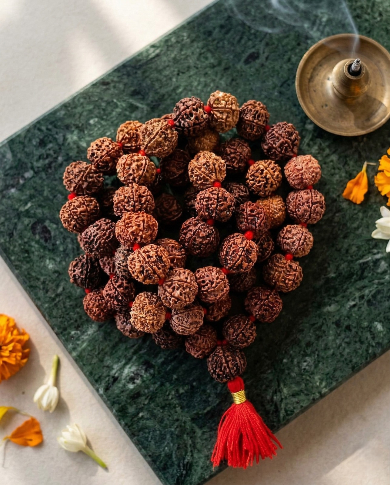 7 Mukhi Nepali Rudraksh Mala 541 Beads 19-20MM Approx