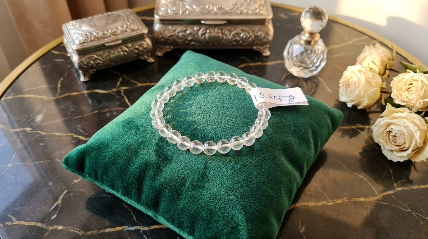 Clear Quartz Bracelet Diamond Cut