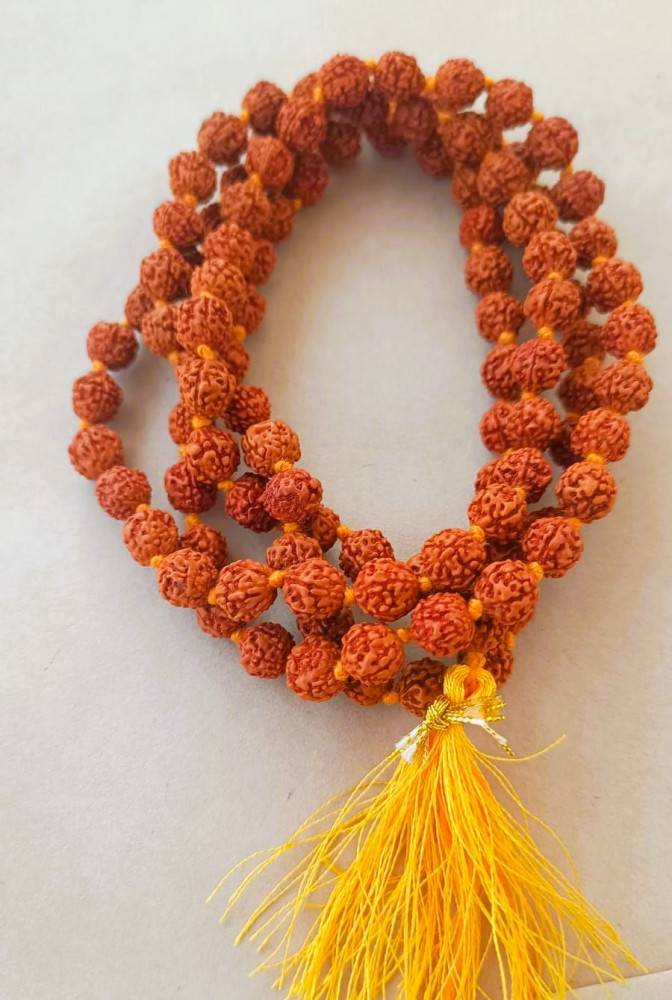 Image of 5 Mukhi Rudraksh Mala - (108+1 Beads ) 8 MM