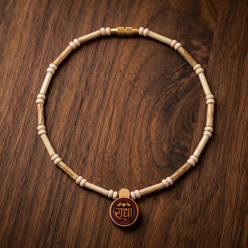 Tulsi Mala - With Radhe Pendant Buy 1 Get 1 FREE