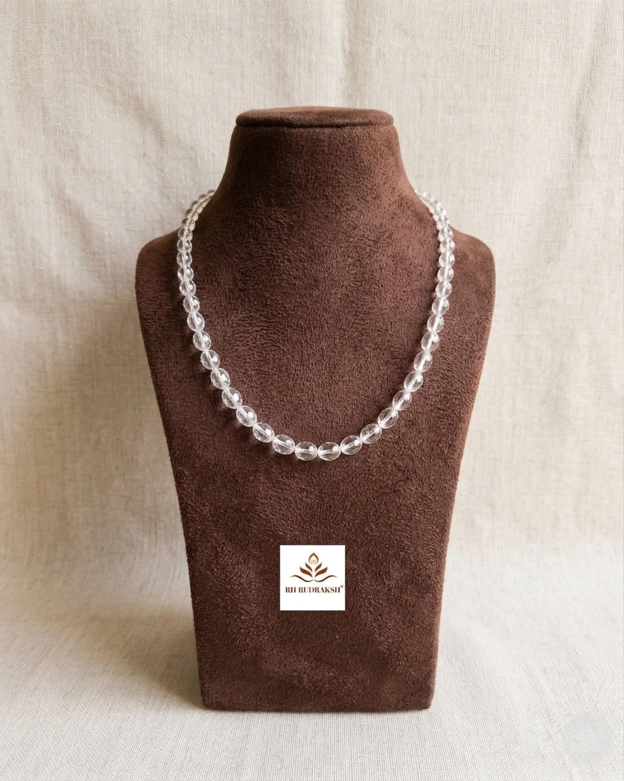 Sphatik MalaOval Shape Beads 8MM - 85 MM Super Fine Quality