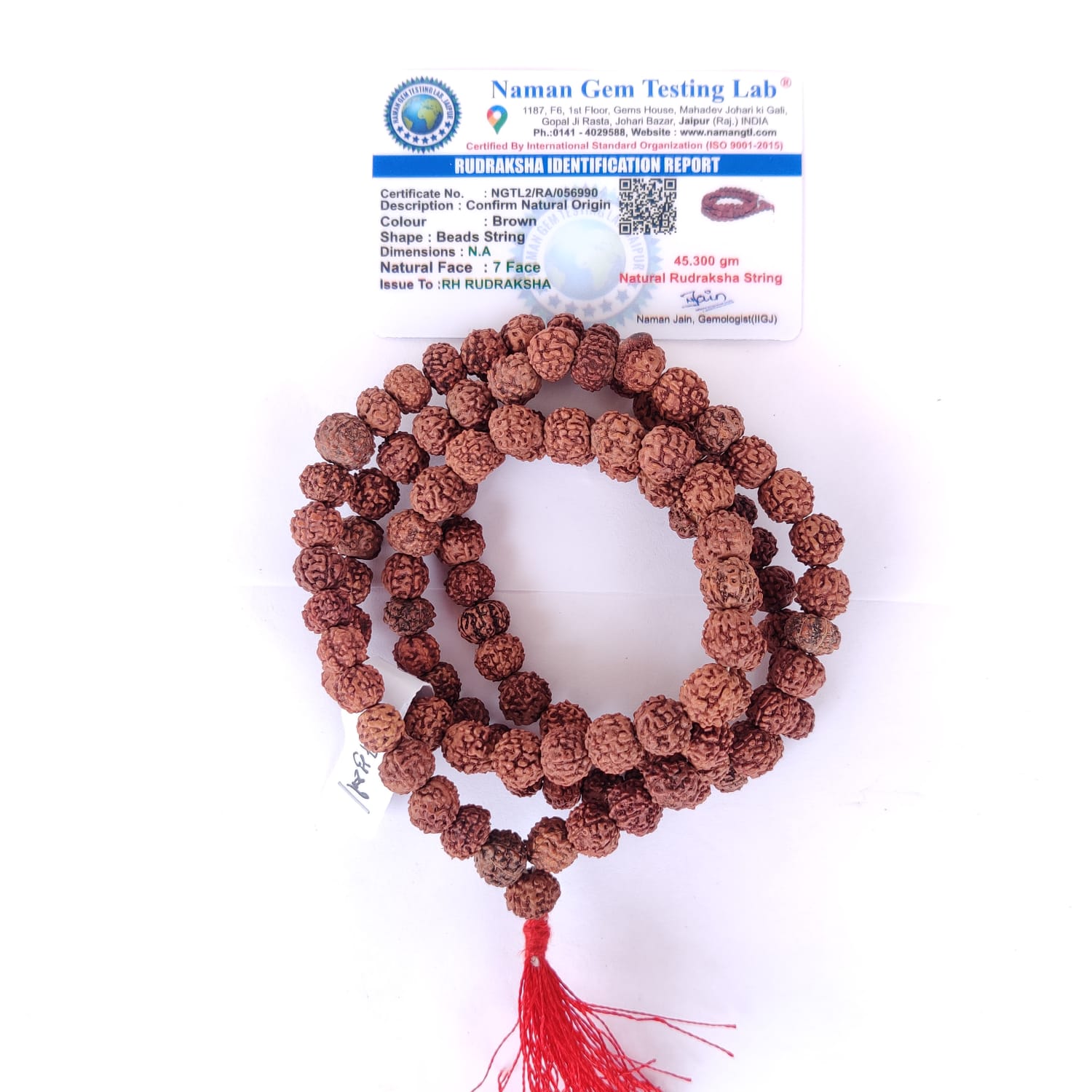 7 Mukhi Rudraksh Mala 10MM