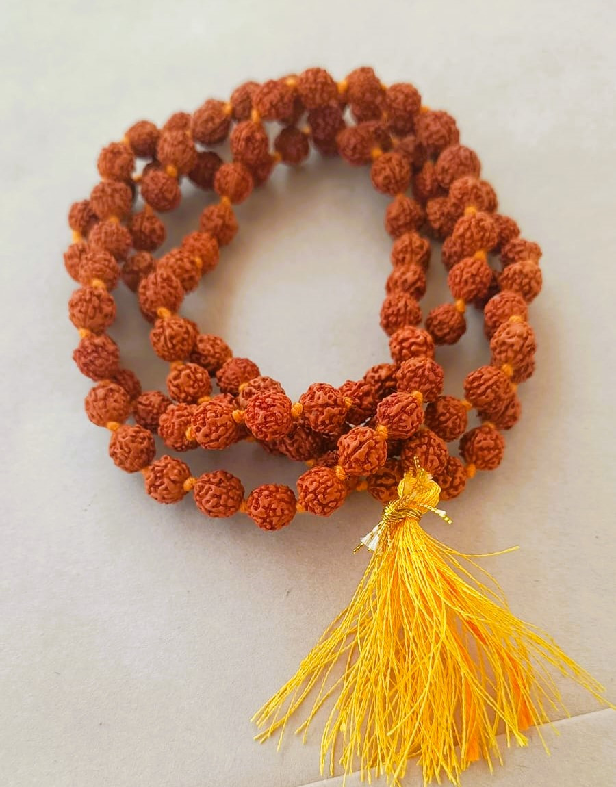 5 Mukhi Rudraksh Mala - 1081 Beads  8 MM