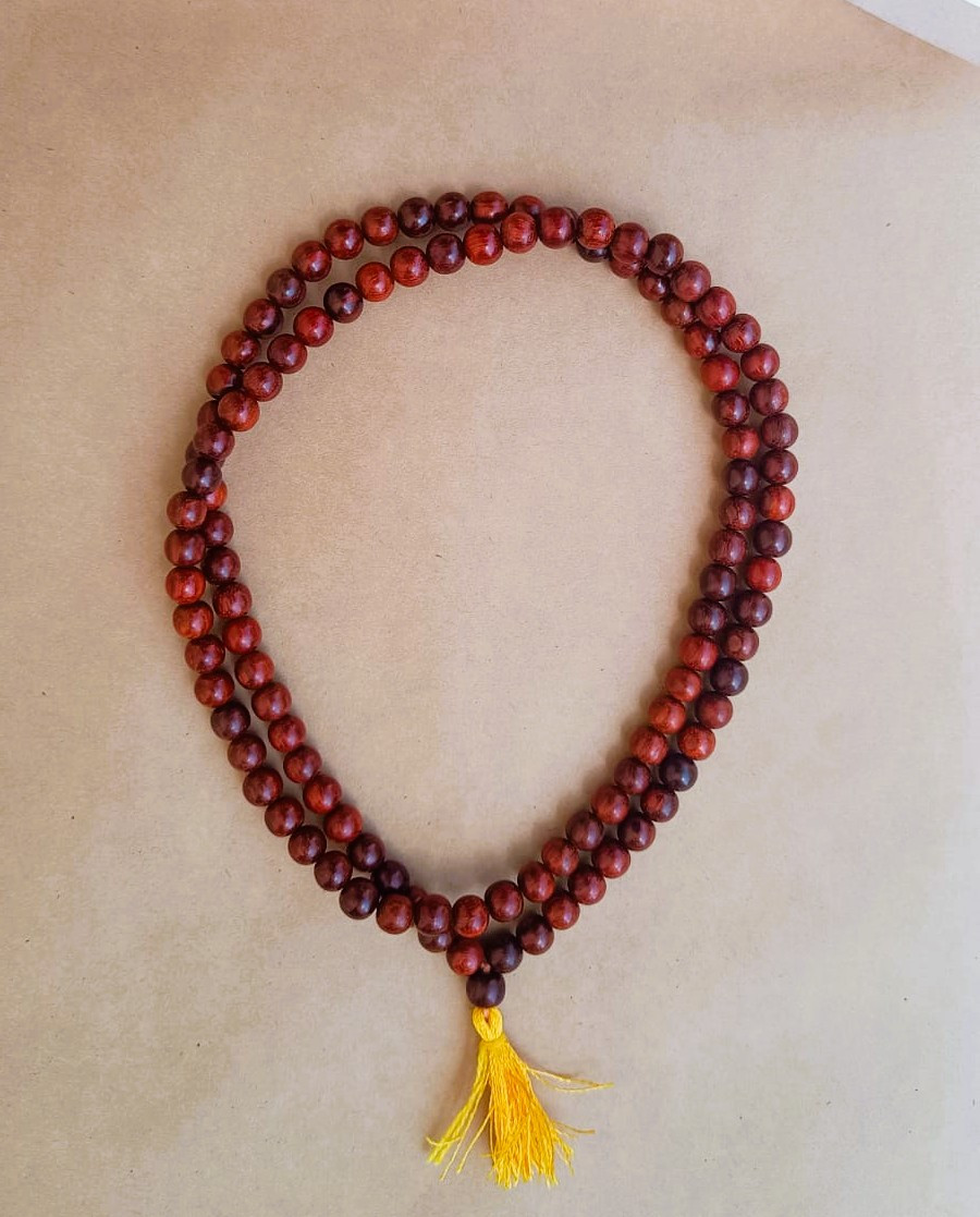 Lal Chandan Mala Red Sandalwood Mala - 1081 Beads