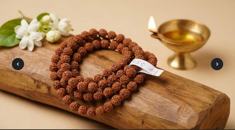 Image of 5 Mukhi Rudraksh Mala (8 MM to 8.5MM - 108+1Beads)