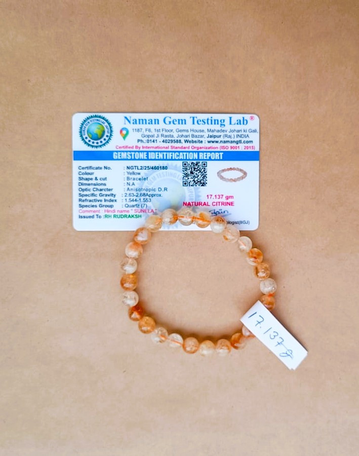 Yellow Citrine Bracelet