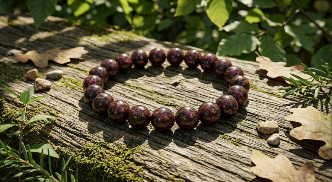 Garnet Stone Bracelet