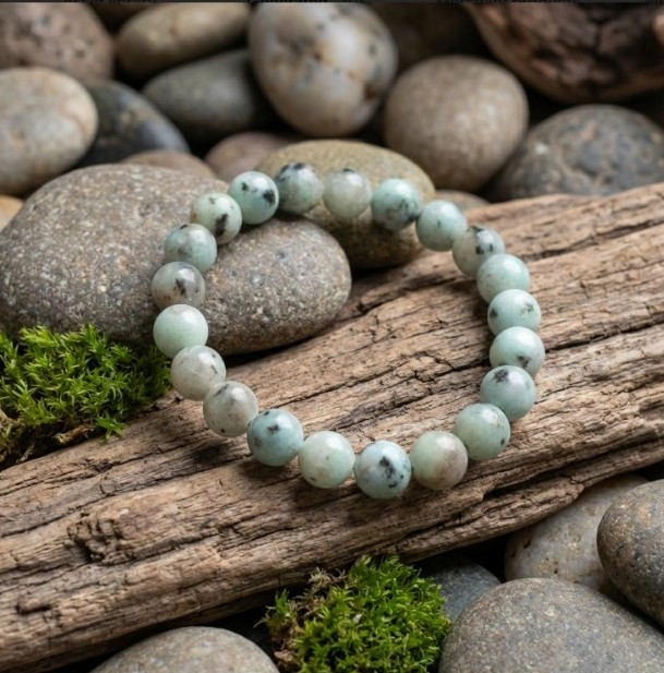 Natural Kiwi Jasper Bracelet