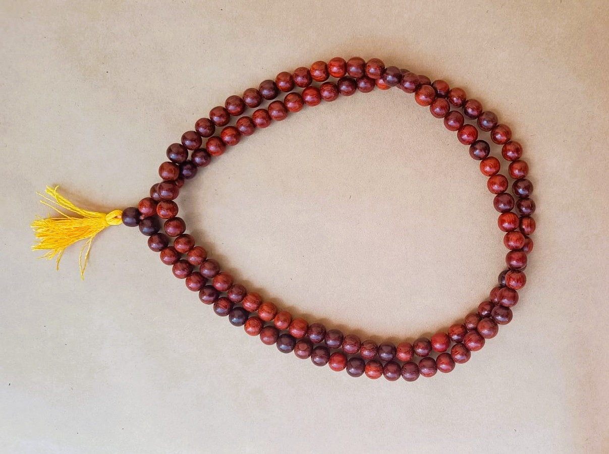 Lal Chandan Mala Red Sandalwood Mala - 1081 Beads