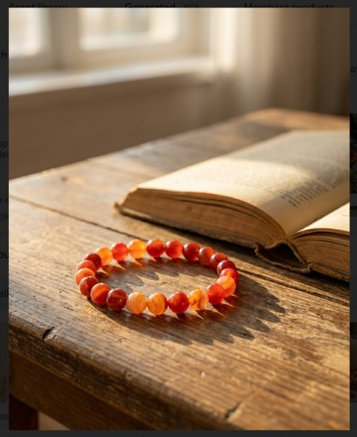 Red Carnelian Stone Bracelet