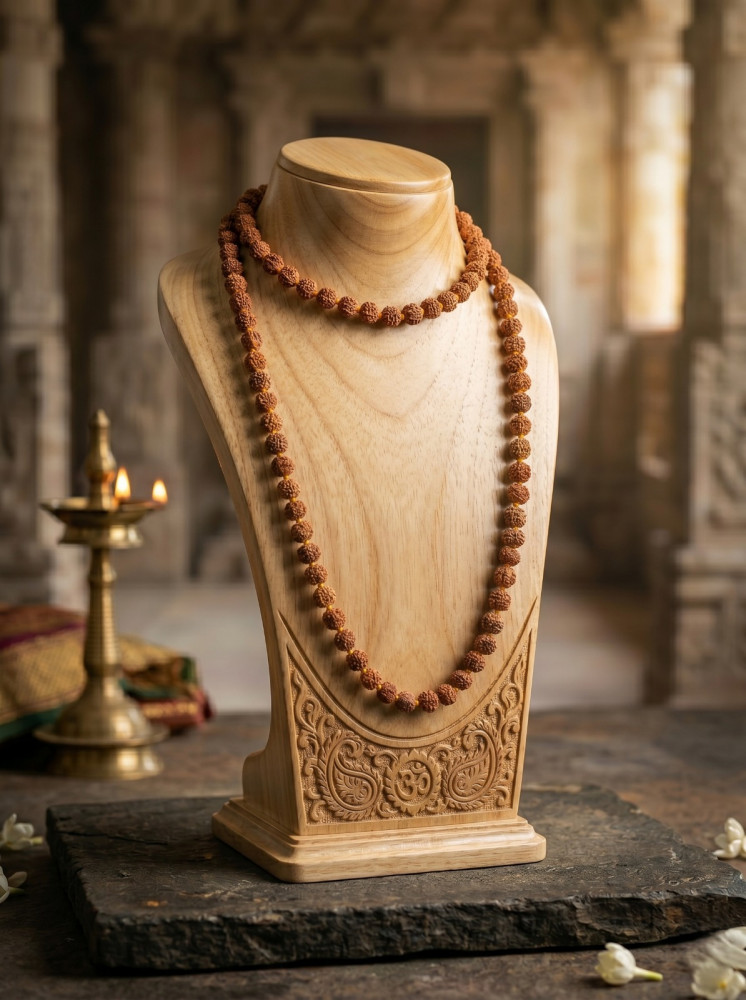 Image of 6  Mukhi Rudraksh Mala 10MM