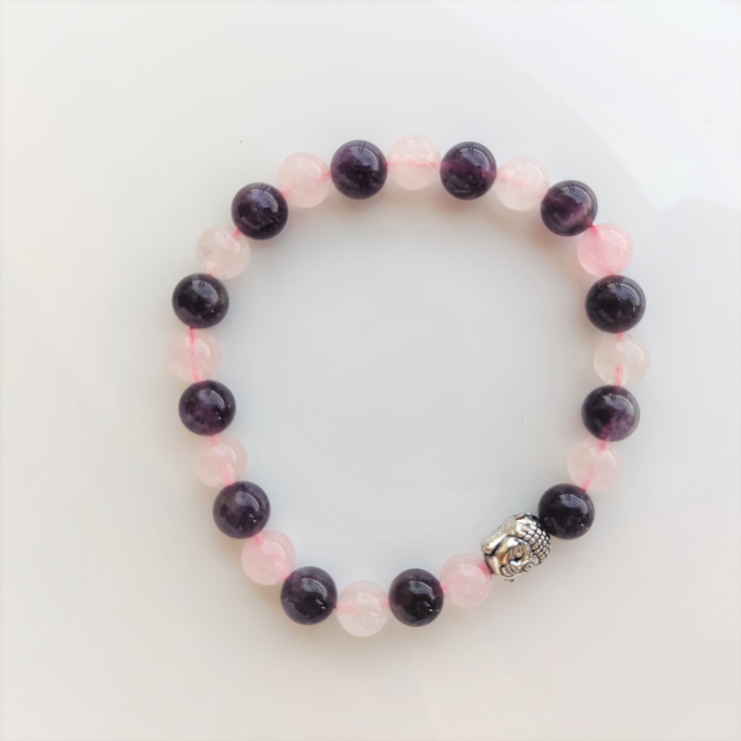Rose Quartz Amethyst Bracelet