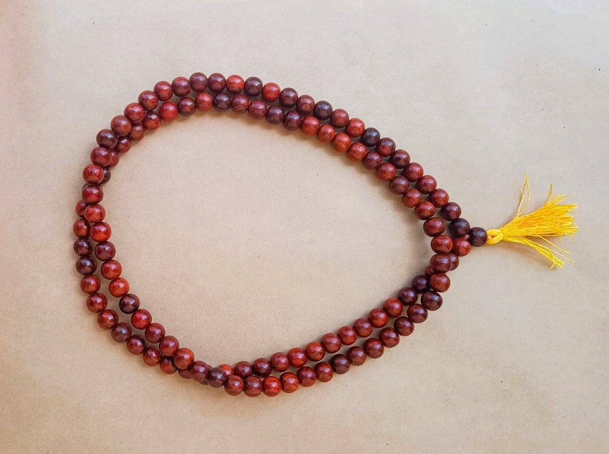 Lal Chandan Mala Red Sandalwood Mala - 1081 Beads