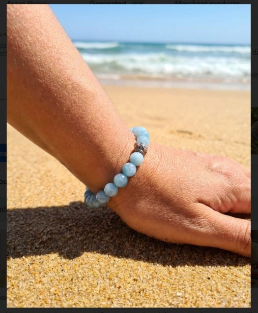 Aquamarine Stone Bracelet