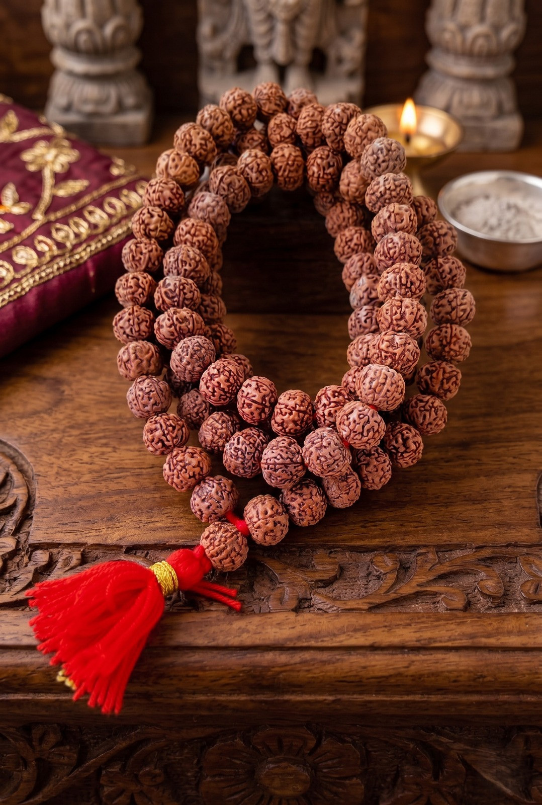 8 Mukhi Rudraksh Mala 12MM - 1081 Beads