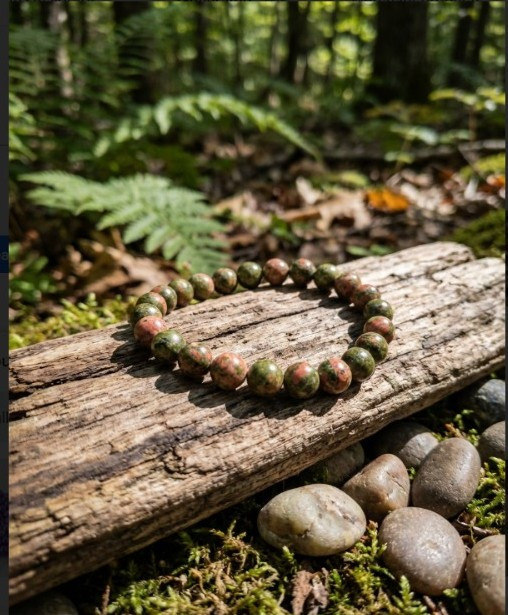 Unakite Stone Bracelet
