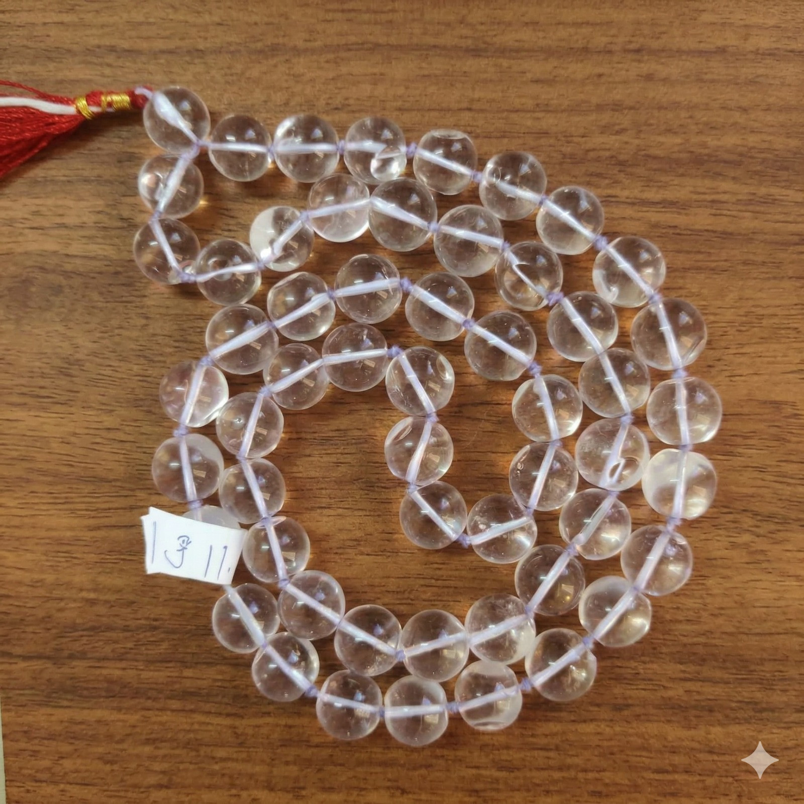 Sphatik  Mala Round Shape - 15 MM Super Fine Quality