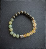 WEALTH CREATOR STONE BRACELET - Golden Pyrite + Yellow Citrine + Green Aventurine