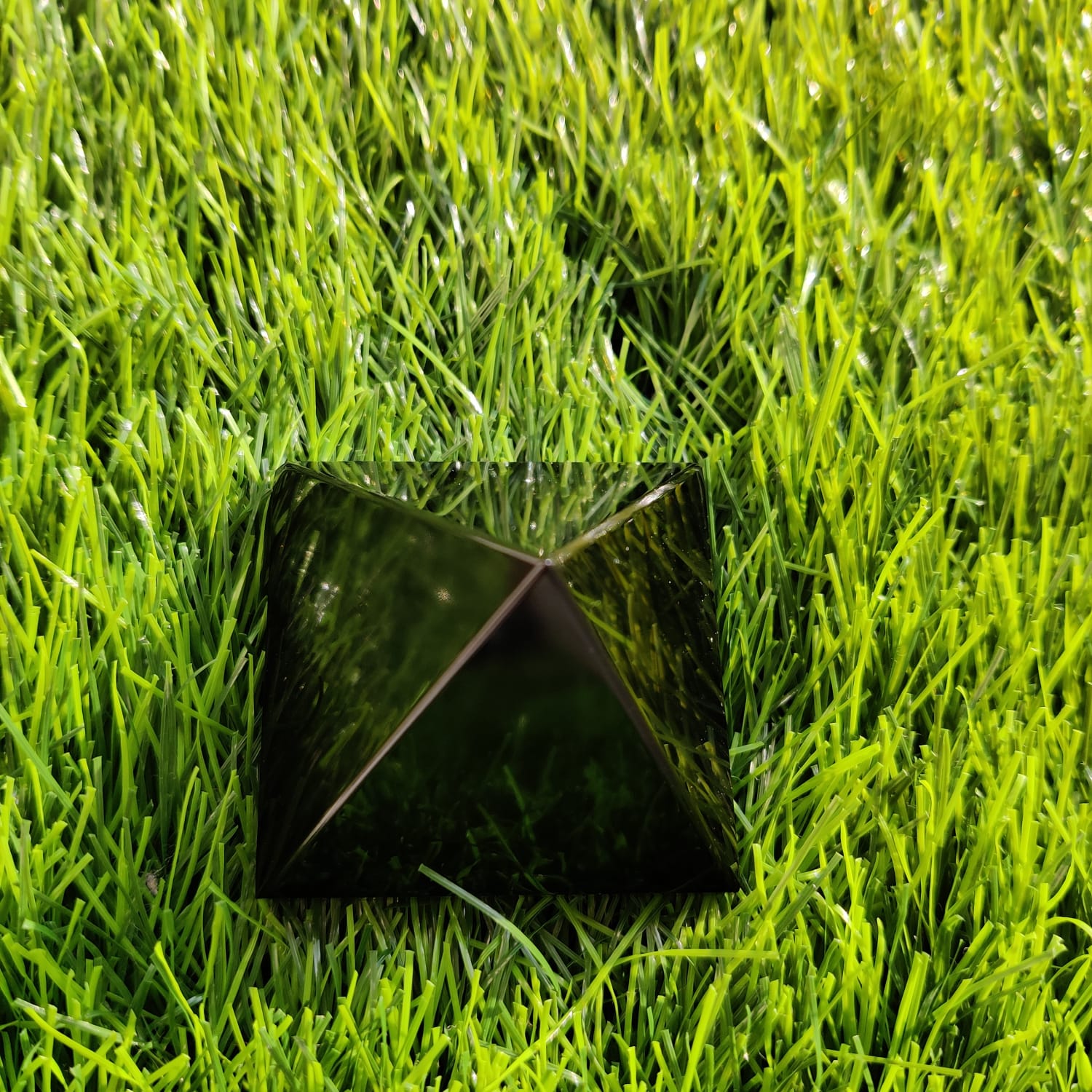 Black Obsidian Pyramid For Protection