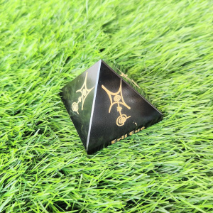 Image of Black Tourmaline (EVIL EYE PROTECTION PYRAMID)