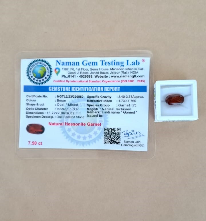 Natural Gomed Hessonite Stone