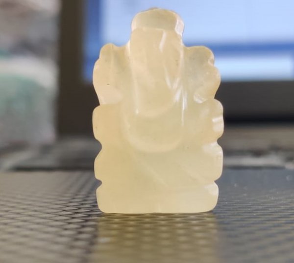 Image of Ganesha Idol (Yellow Jasper) - 1 inch&#039;s (approx)