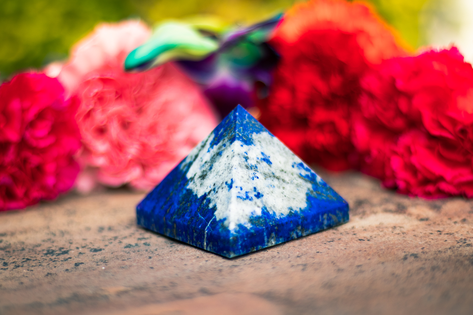 Lapis Lazuli Pyramid for Luck Self Awareness