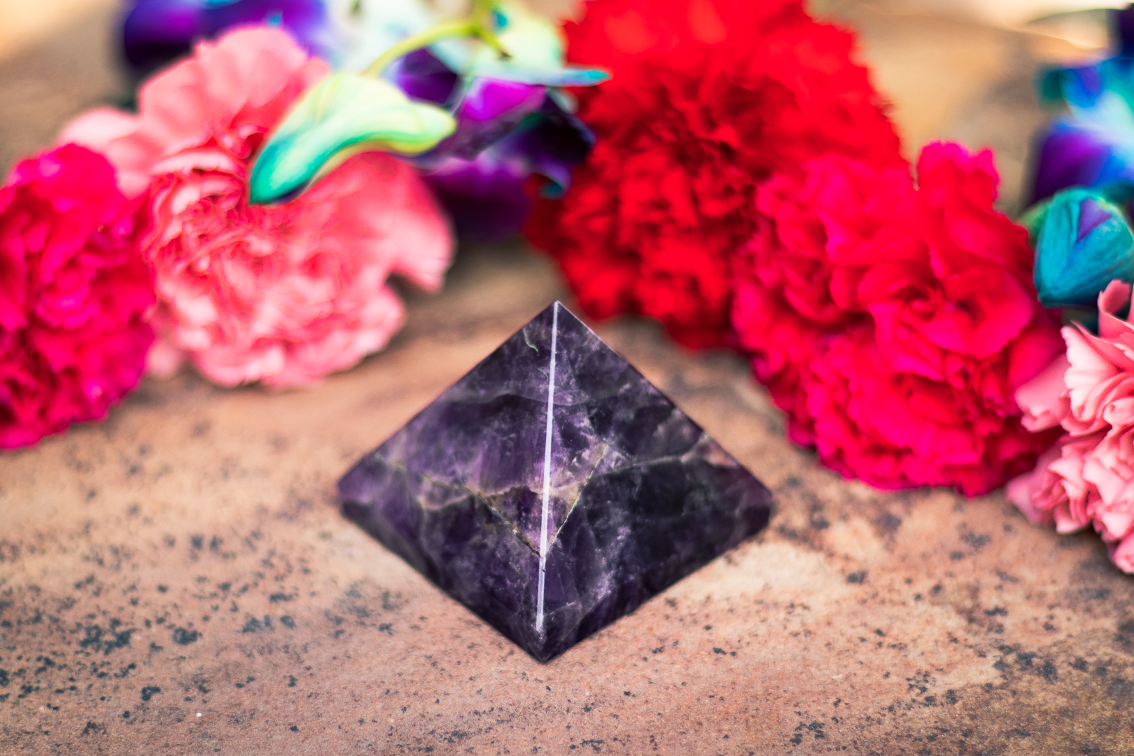 Amethyst Pyramid - Stone of Sobriety or Master Healer