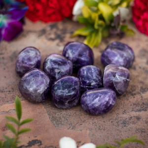 Image of Amethyst Quartz Stone Tumbles (Pack of 100 Grams)